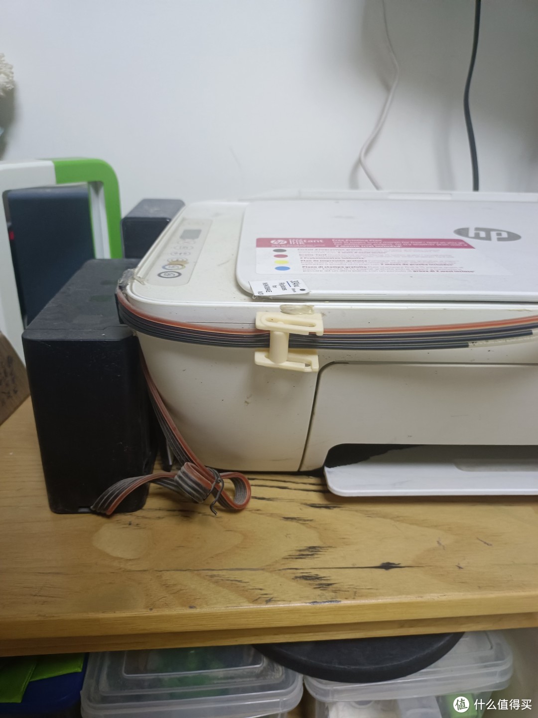 50元，在闲鱼捡到一个7成新，hp喷墨彩色复印打印一体机